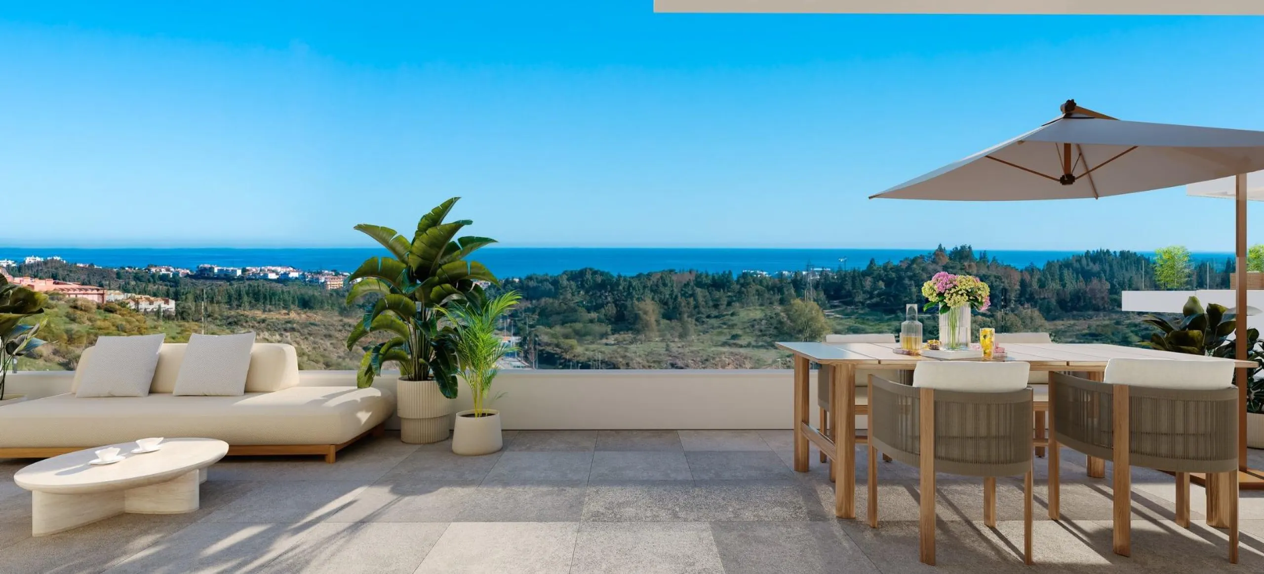 Luxurious Slow Living Homes in Mijas: A Perfect Blend of Nature, Comfort, and Convenience& & Discover a modern residential development in Mijas that redefines serene living. Nestled amidst nature, this community offers 75 two- and three-bedroom home