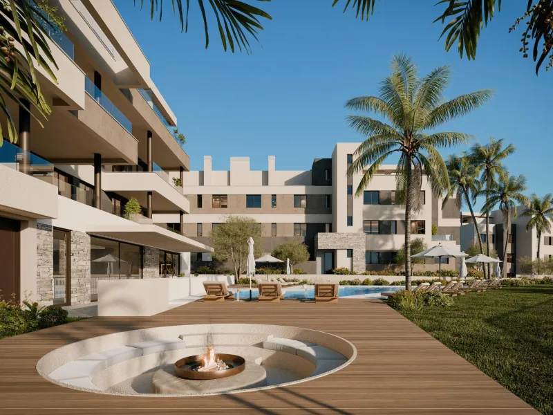 Luxurious Slow Living Homes in Mijas: A Perfect Blend of Nature, Comfort, and Convenience& & Discover a modern residential development in Mijas that redefines serene living. Nestled amidst nature, this community offers 75 two- and three-bedroom home