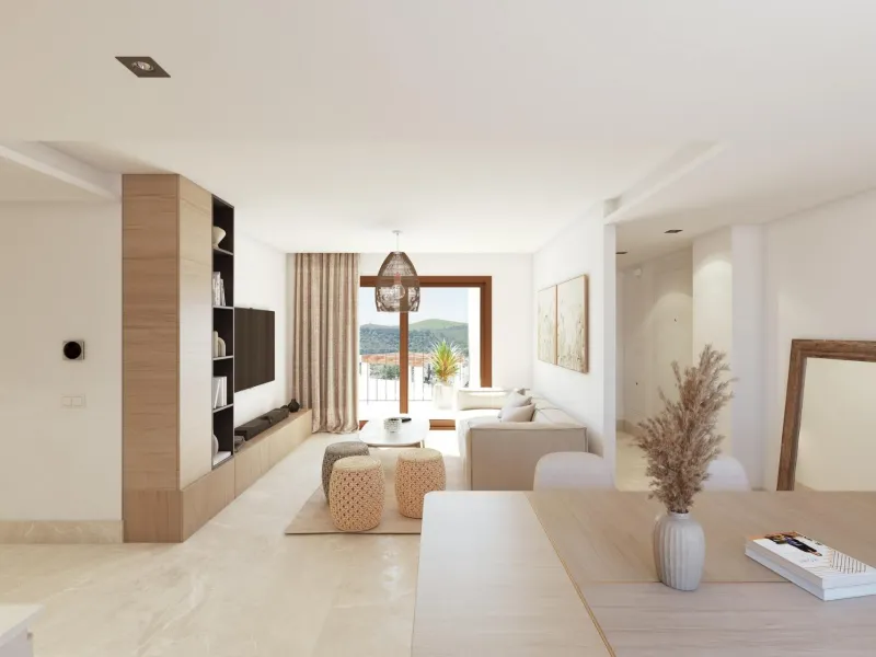 New-Build Apartments and Penthouses for Sale in the Heart of Benahavís, Costa del Sol& & Exclusive Residential in a Privileged Location& Located in the charming Andalusian village of Benahavís, this new residential complex consists of 28 contempo