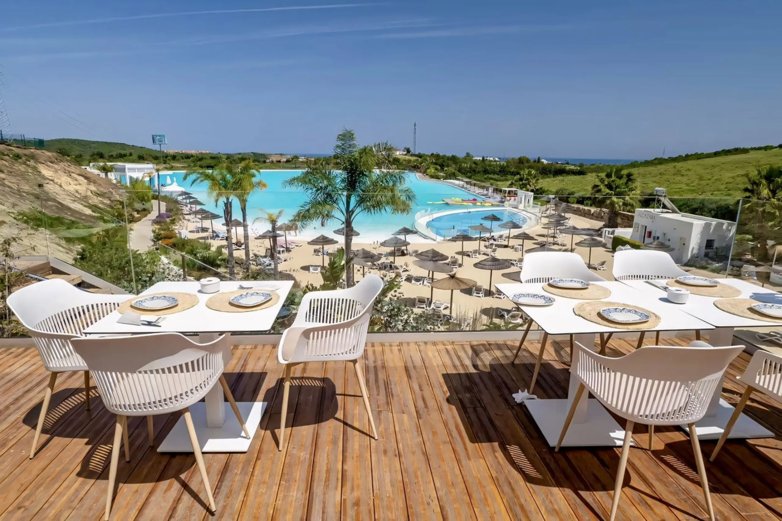 We are pleased to present this bright; modern  and stunning elevated ground floor apartment in the heart of  Casares; Alcazaba lagoon.  The open-concept living area seamlessly connects to a modern dining space, creating a comfortable environment filled wi