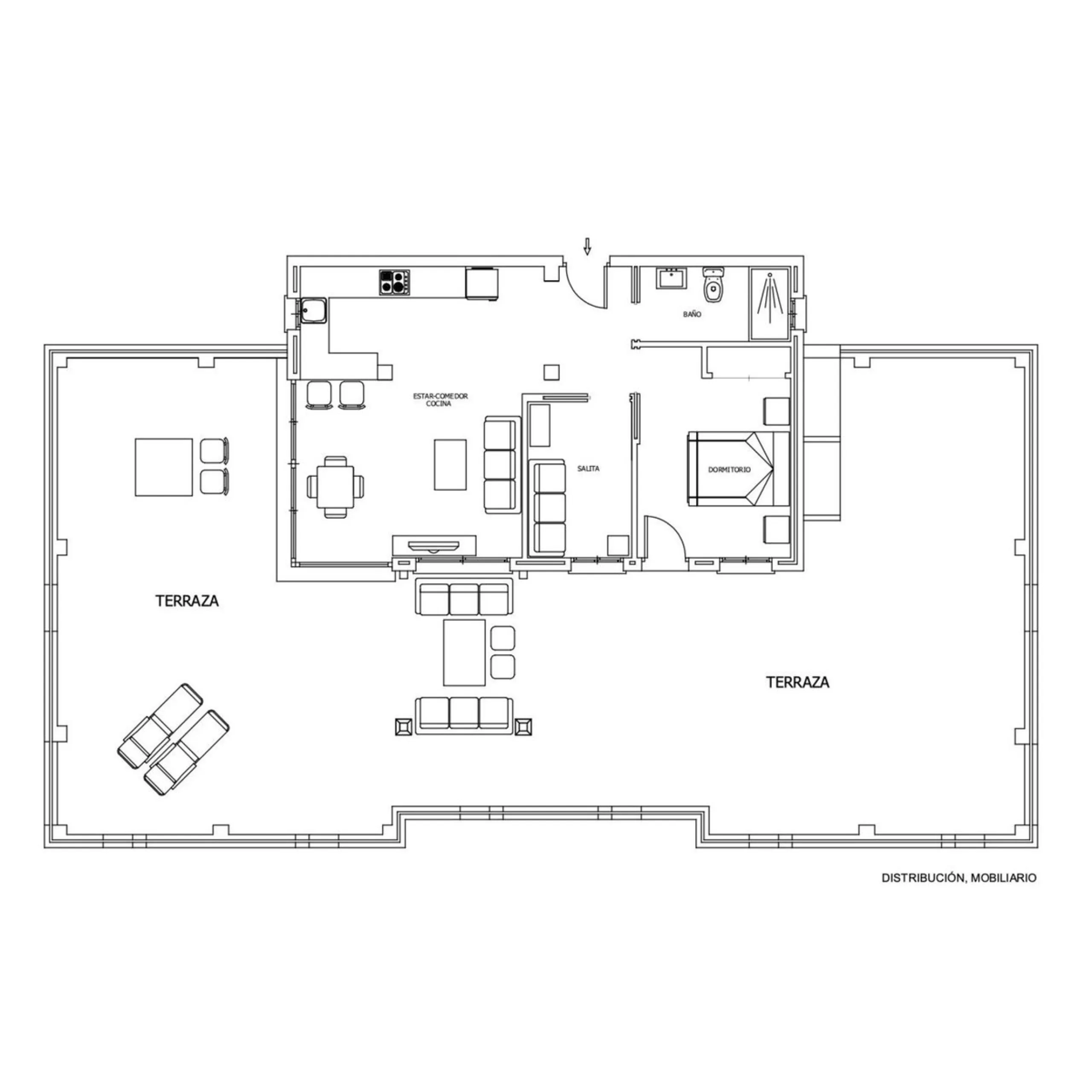 Apartment - Penthouse в продаже в Fuengirola, Málaga. В доме 2 спален и 1 ванных комнат. Площадь дома 60 м²
