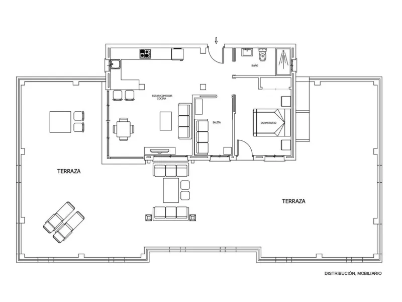 Apartment - Penthouse в продаже в Fuengirola, Málaga. В доме 2 спален и 1 ванных комнат. Площадь дома 60 м²