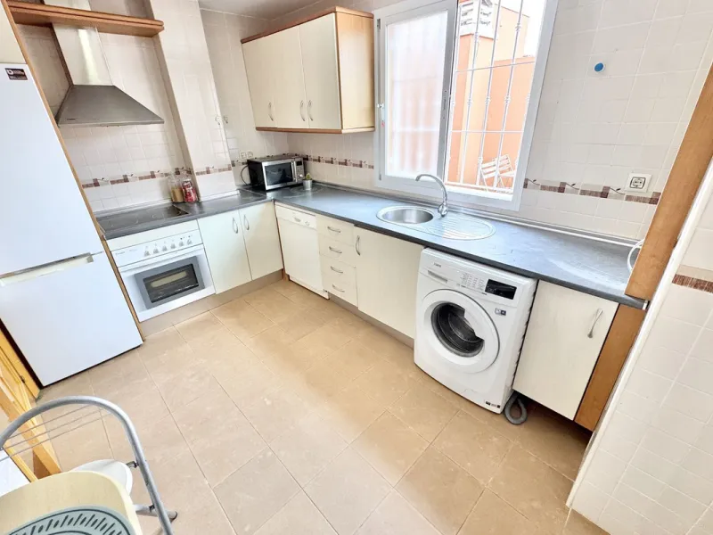 BEST BUY ALERT (Massively Reduced) - 2 bed, 2 bath penthouse in Mijas Costa with enormous 150m2 wrap around terrace / solarium, all with beautiful panoramic sea views.