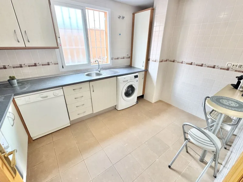 BEST BUY ALERT (Massively Reduced) - 2 bed, 2 bath penthouse in Mijas Costa with enormous 150m2 wrap around terrace / solarium, all with beautiful panoramic sea views.