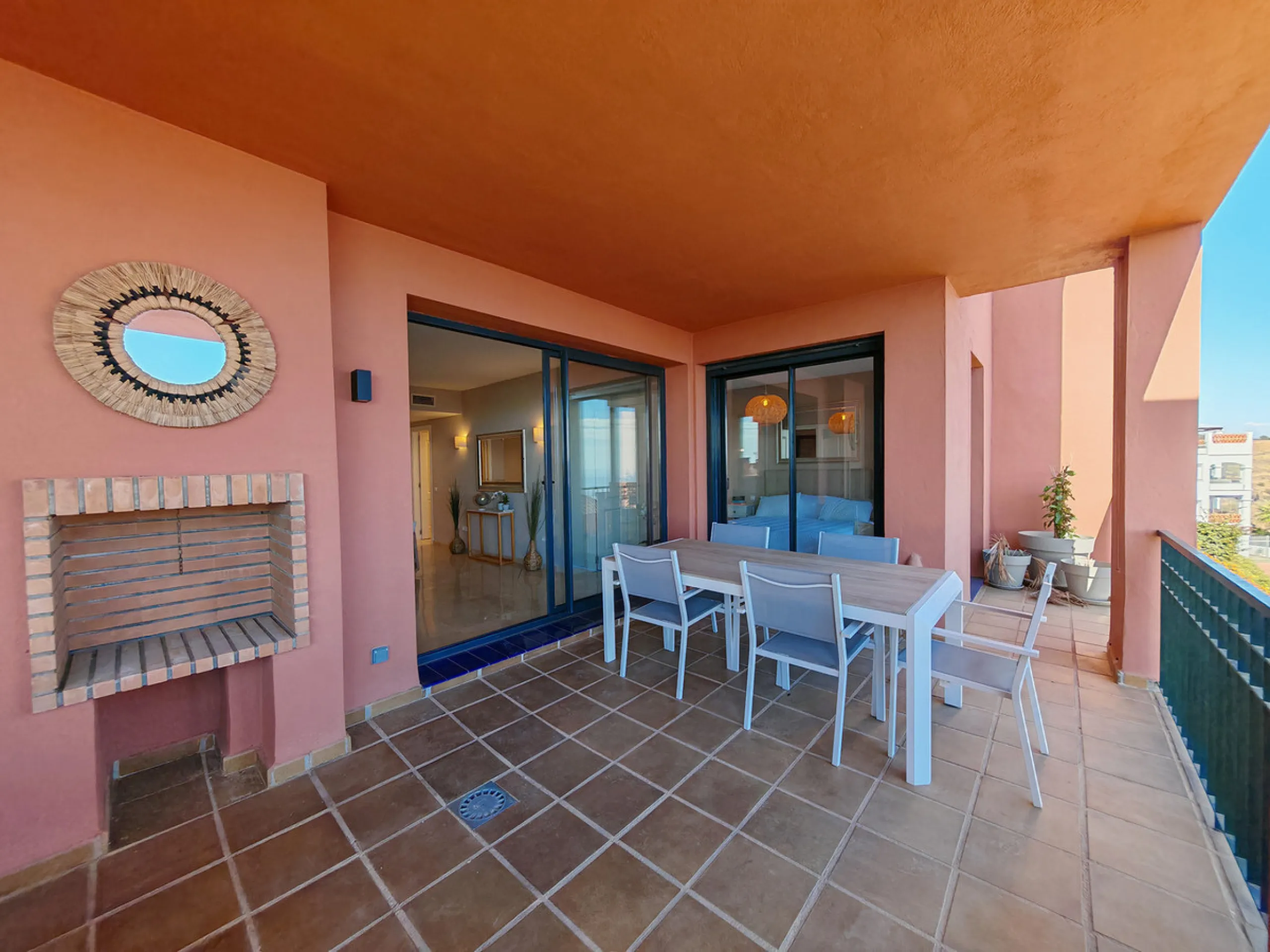 Ground Floor Apartment for sale in , Mijas Costa with 3 bedrooms, 2 bathrooms, 1 on suite bathroom and 1 toilet, with communal swimming pool and private garage (1 parking spaces). Regarding property dimensions, it has 109.7 m² built and 42.19 m² terrace. 