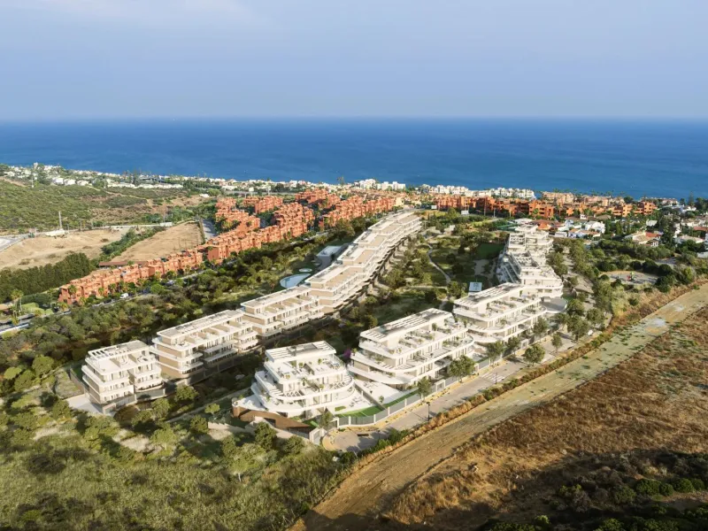 New Build Residential Complex near Estepona – Modern Living by the Sea& & Contemporary Apartments in a Privileged Natural Setting& Welcome to this exclusive new build residential complex in Buenas Noches, Estepona, perfectly located just 700 mete