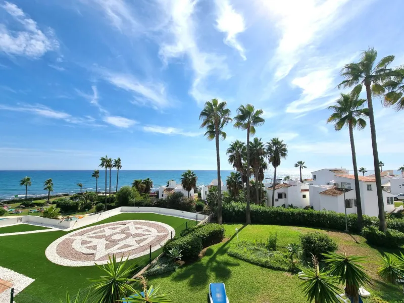 Step into coastal luxury with this exceptional 1-bedroom, 70 m² beachfront apartment, located in the prestigious Miraflores community on the Costa del Sol. Immaculately refurbished to the highest standards, this rare gem offers breathtaking Mediterranean 