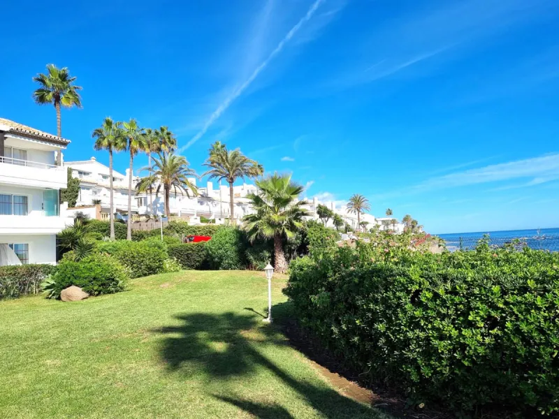 Step into coastal luxury with this exceptional 1-bedroom, 70 m² beachfront apartment, located in the prestigious Miraflores community on the Costa del Sol. Immaculately refurbished to the highest standards, this rare gem offers breathtaking Mediterranean 