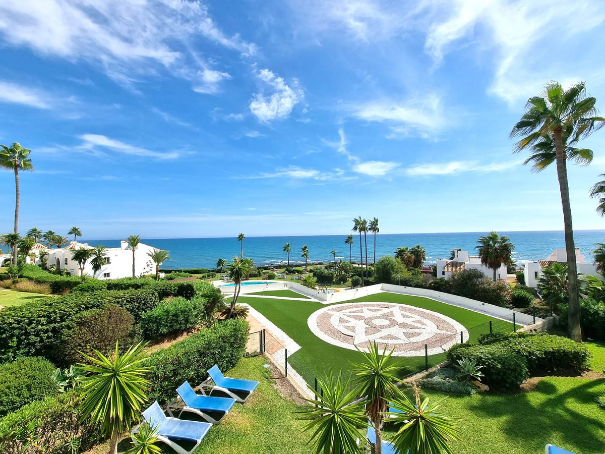 Step into coastal luxury with this exceptional 1-bedroom, 70 m² beachfront apartment, located in the prestigious Miraflores community on the Costa del Sol. Immaculately refurbished to the highest standards, this rare gem offers breathtaking Mediterranean 