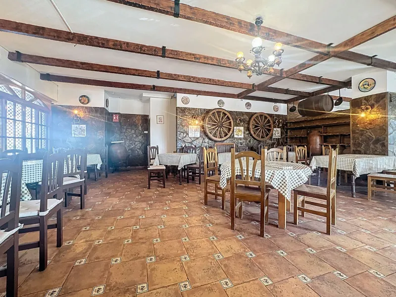 Estaurant with large terrace, active license and prime location