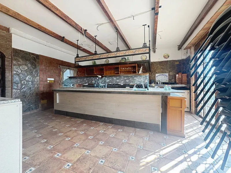 Estaurant with large terrace, active license and prime location