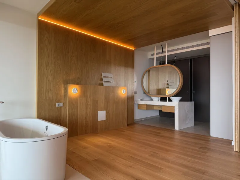 Be among the very first to reserve this stunning brand-new, just-completed 3-bed, 2-bath apartment. Spread across 140 m² built, the open-plan living and kitchen area is bright and spacious, with floor-to-ceiling sliding glass doors that seamlessly extend 