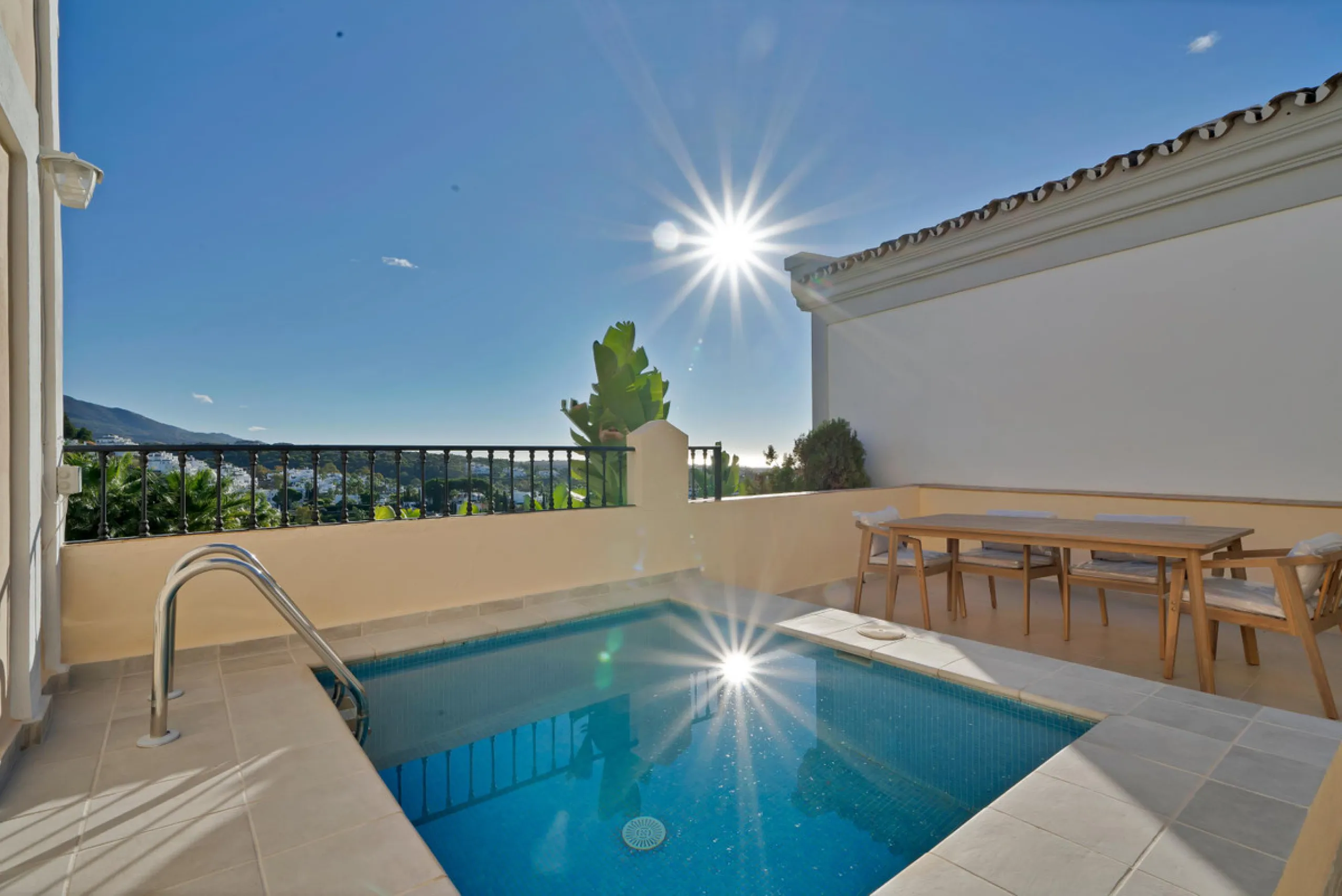 Exquisitely Renovated Townhouse with Sun-Drenched Terrace and Plunge Pool in Aldea Dorada