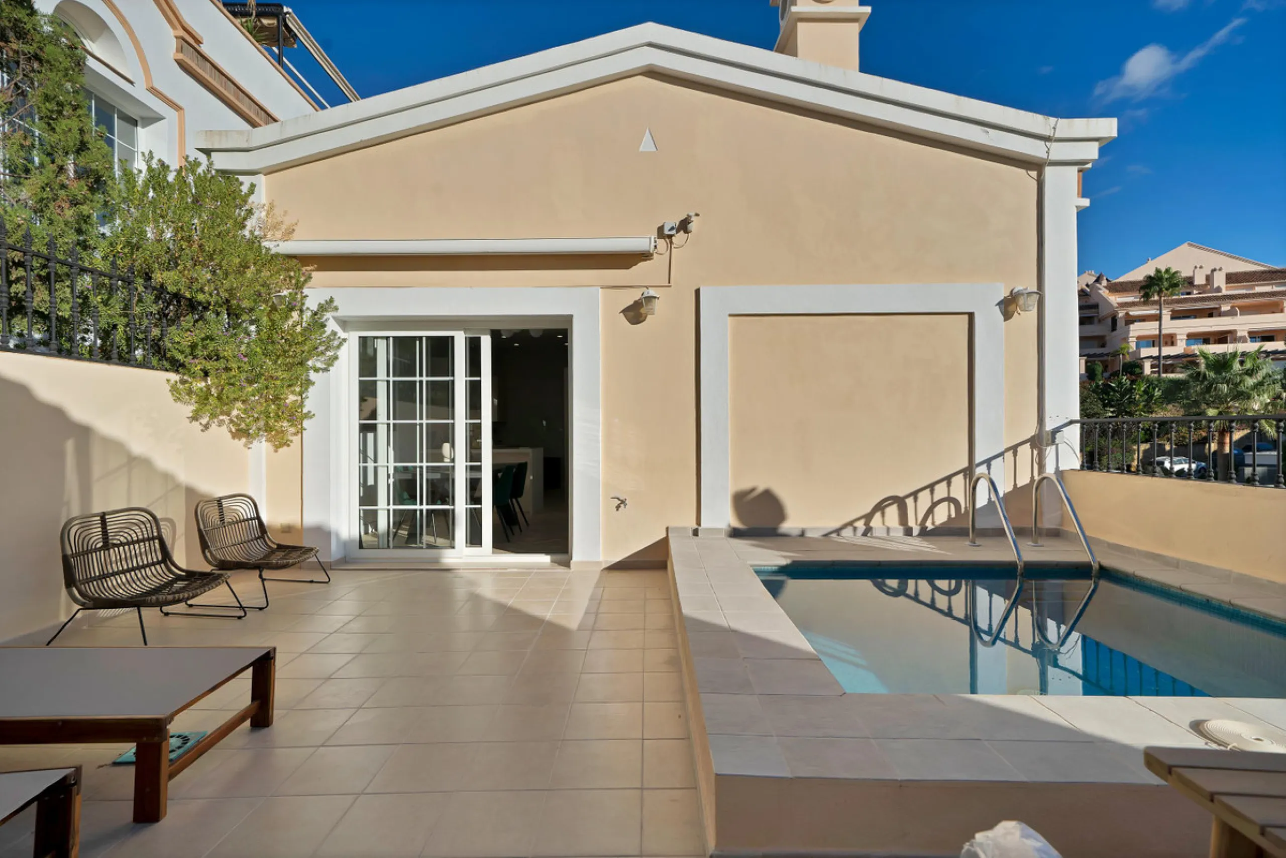 Exquisitely Renovated Townhouse with Sun-Drenched Terrace and Plunge Pool in Aldea Dorada