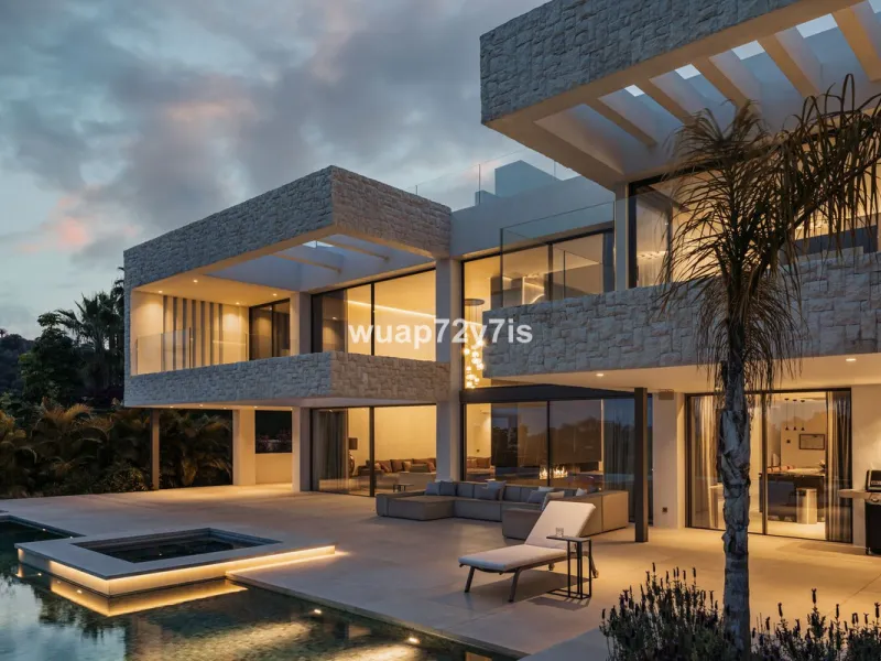 Luxury Villa with First Line Sea Views and Rustic Country Panorama in Benahavís - Marbella