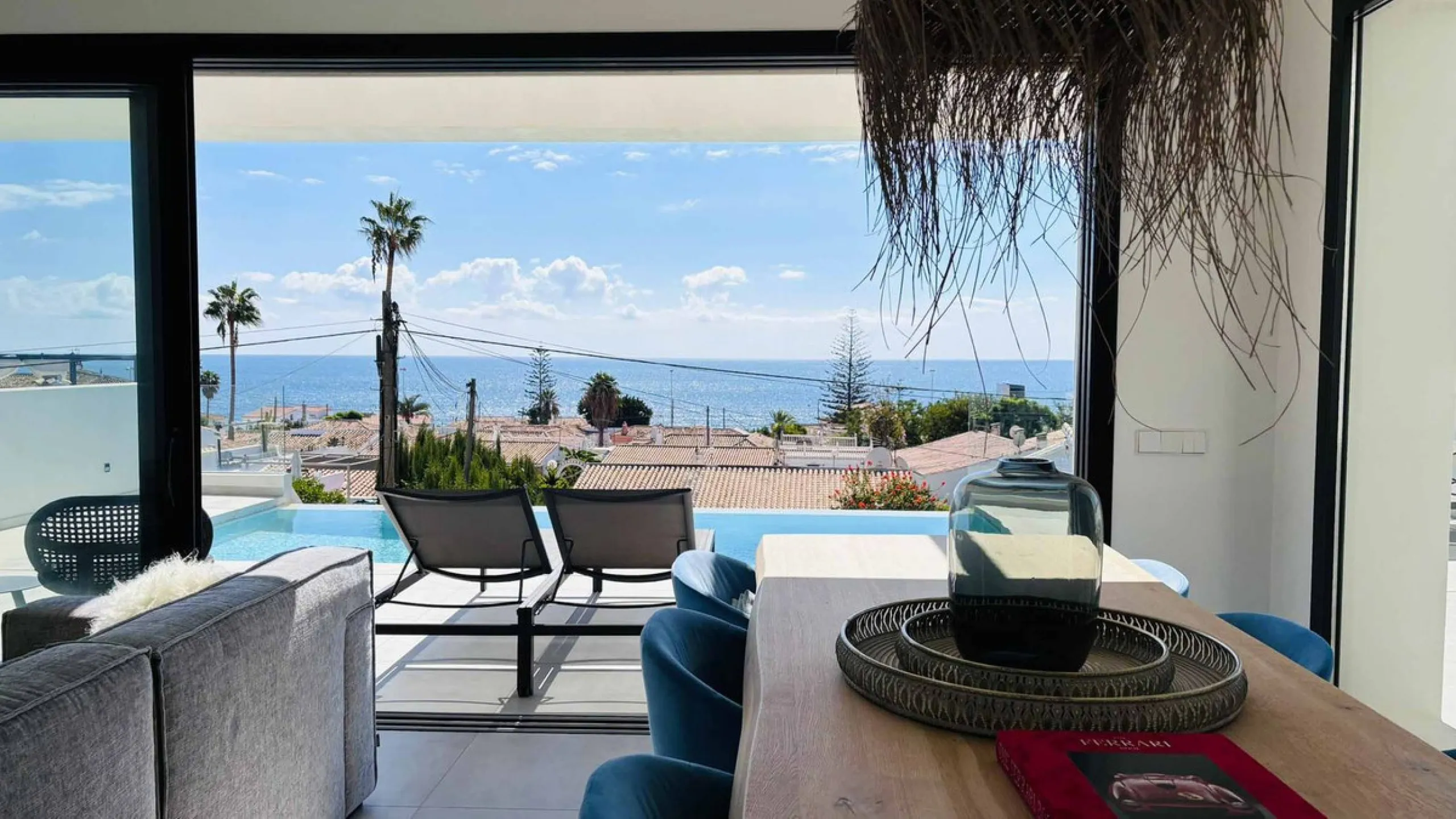 MODERN VILLA WITH SEA VIEWS JUST 200 METERS FROM THE BEACH FOR SALE IN EL CHAPARRAL, MIJAS COSTA