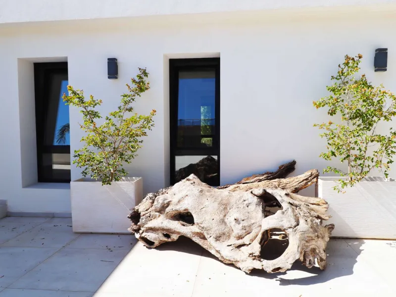 MODERN VILLA WITH SEA VIEWS JUST 200 METERS FROM THE BEACH FOR SALE IN EL CHAPARRAL, MIJAS COSTA