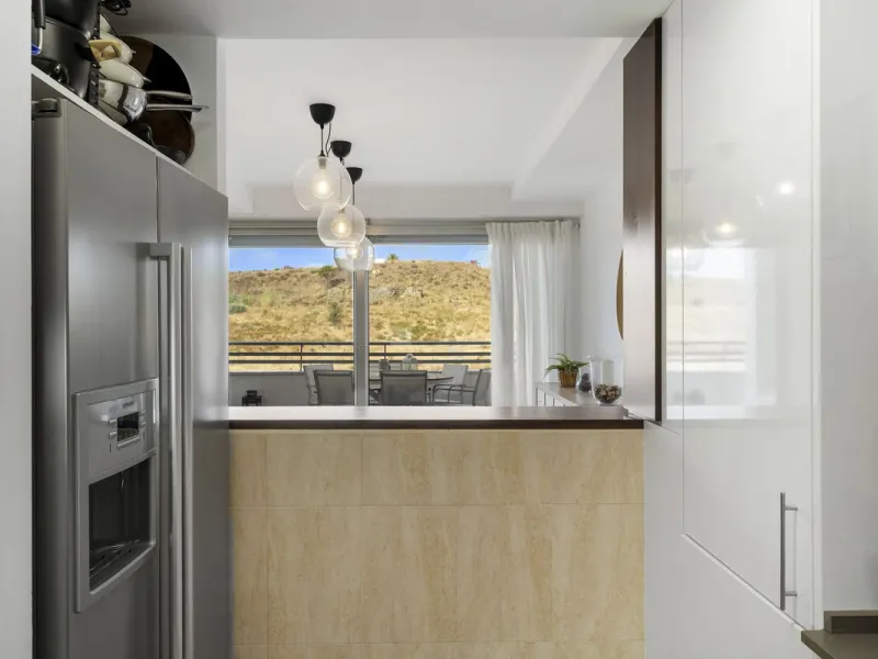 Magnificently Presented Triplex Penthouse in La Cala de Mijas. Just a five-minute drive from the charming coastal town of La Cala de Mijas, this beautifully updated triplex penthouse apartment combines modern style, generous space, and eco-friendly living