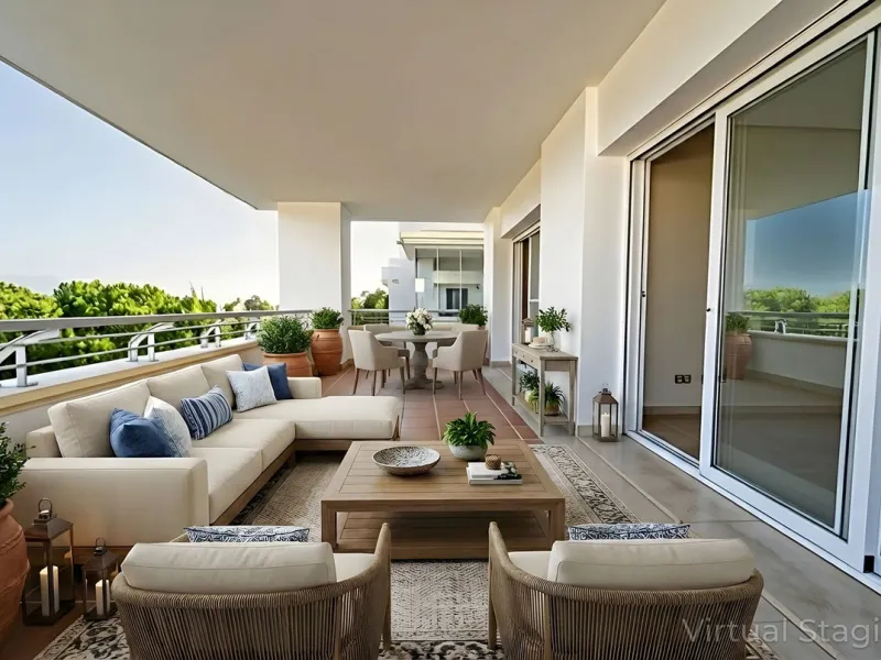 Discover this stunning and exceptionally spacious 3-bedroom, 3-bathroom apartment located in the sought-after area of La Cala Golf. Boasting an elegant and bright living area, the property opens up to a generous terrace with breathtaking views over the Eu