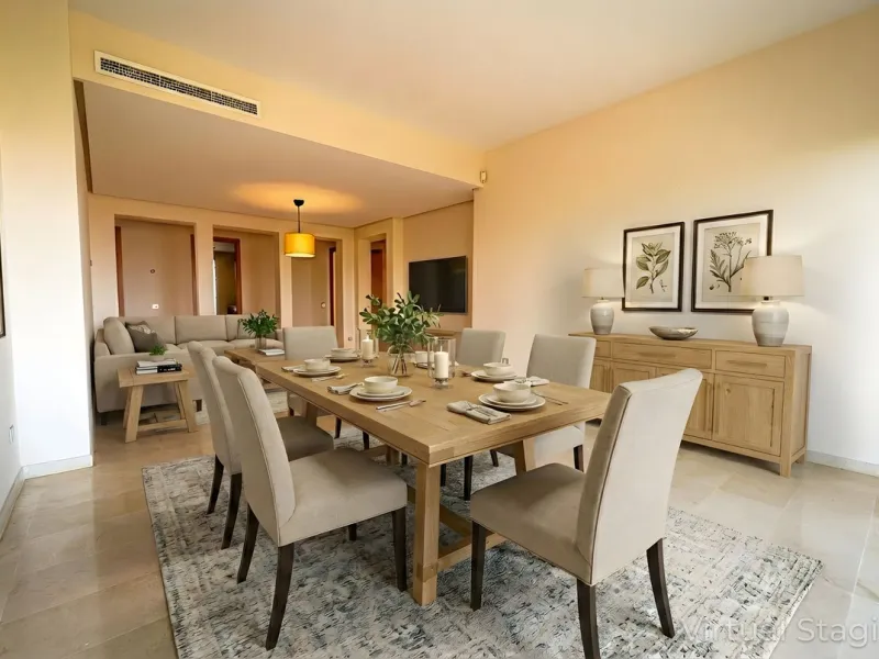 Discover this stunning and exceptionally spacious 3-bedroom, 3-bathroom apartment located in the sought-after area of La Cala Golf. Boasting an elegant and bright living area, the property opens up to a generous terrace with breathtaking views over the Eu