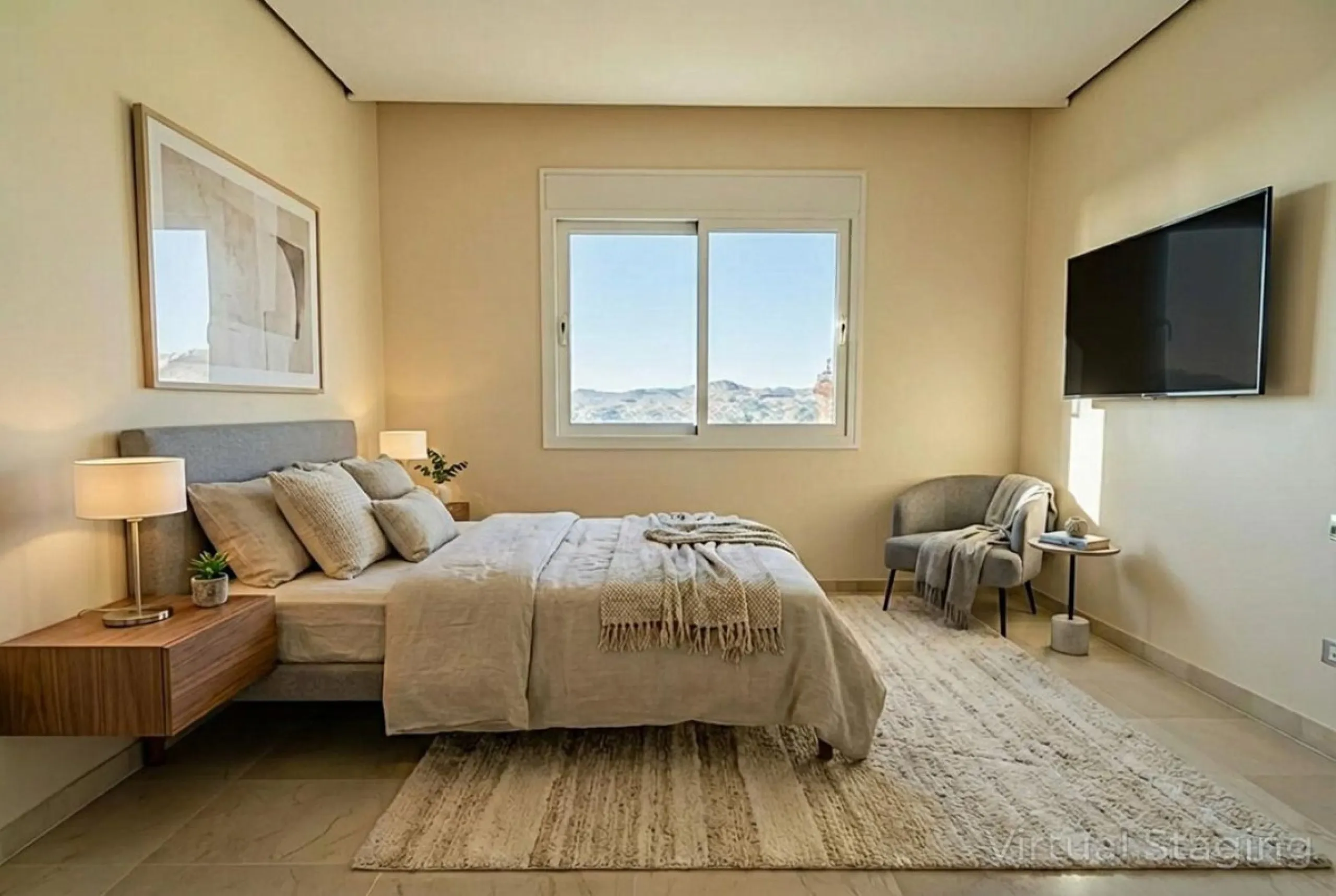 Discover this stunning and exceptionally spacious 3-bedroom, 3-bathroom apartment located in the sought-after area of La Cala Golf. Boasting an elegant and bright living area, the property opens up to a generous terrace with breathtaking views over the Eu