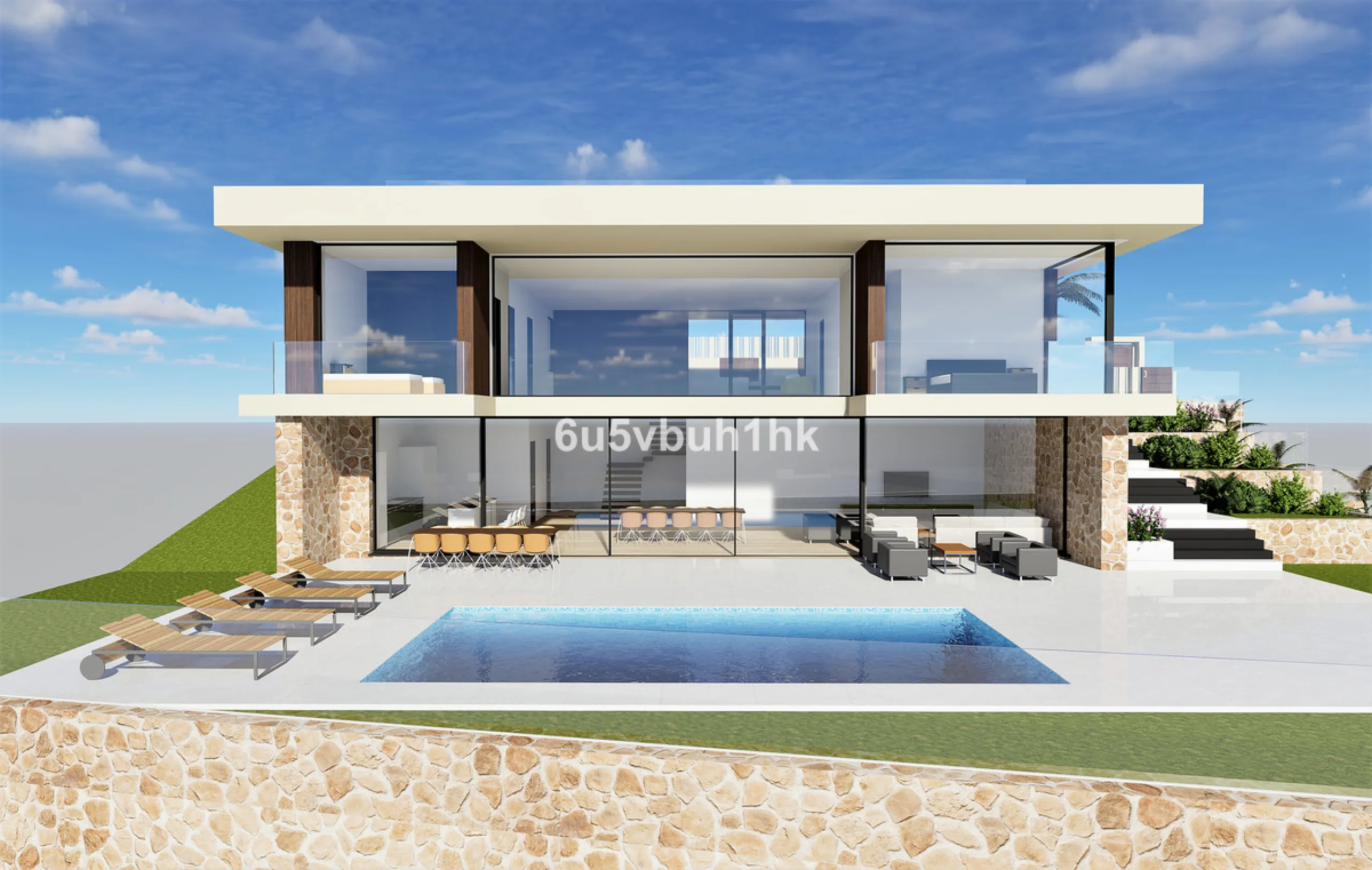 1,000 m² Plot Ready to Build – Villa with Pool, Parking & Gardens