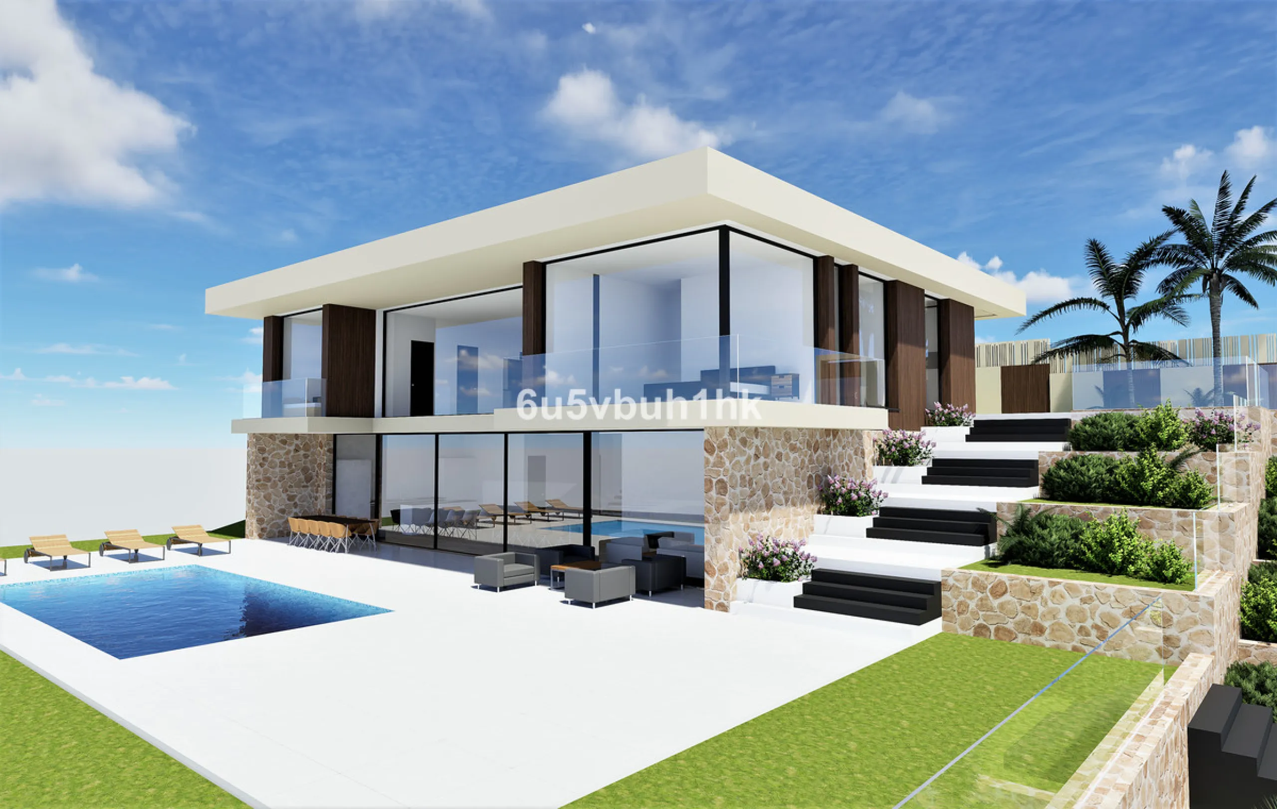 1,000 m² Plot Ready to Build – Villa with Pool, Parking & Gardens