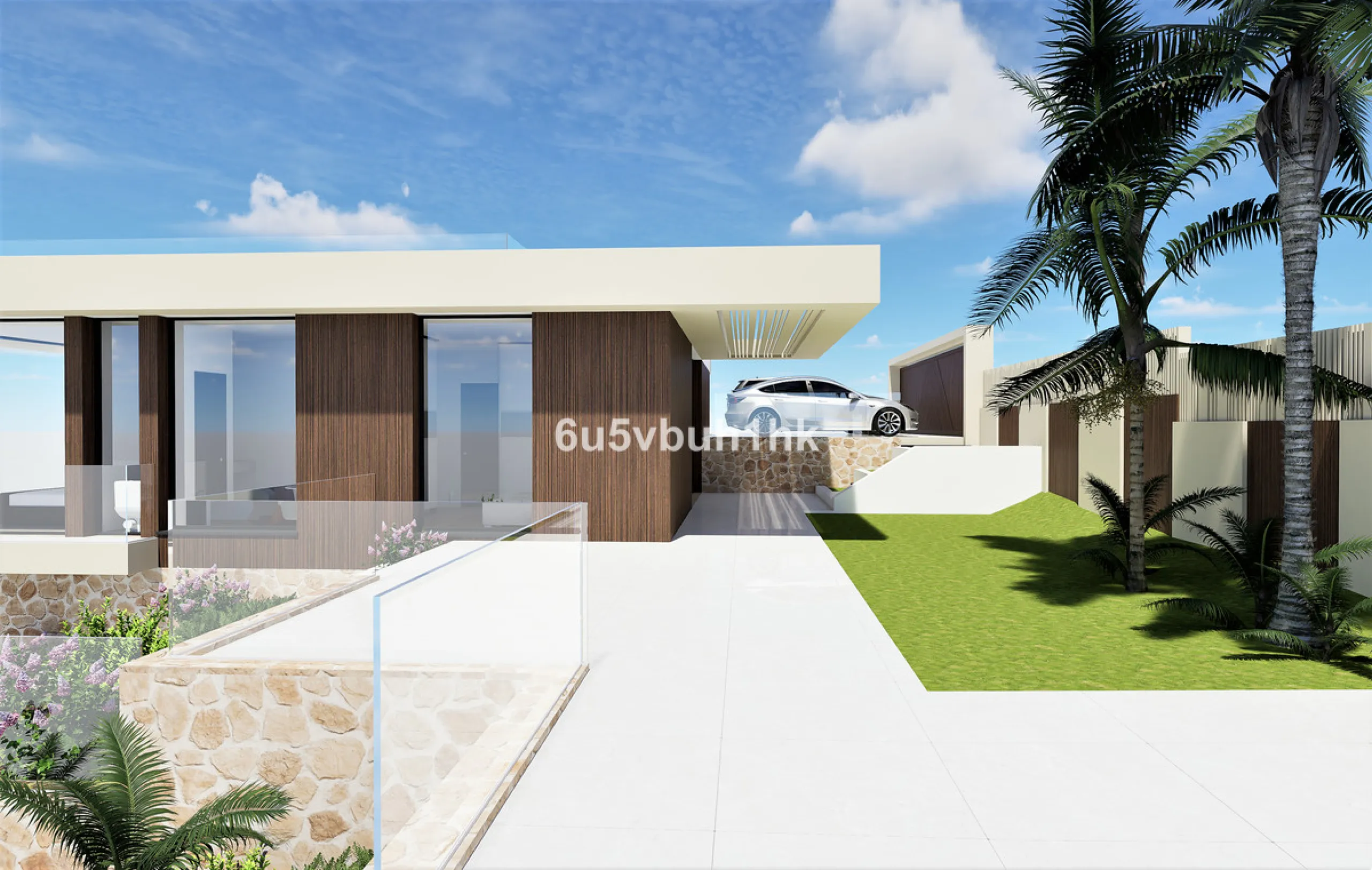 1,000 m² Plot Ready to Build – Villa with Pool, Parking & Gardens