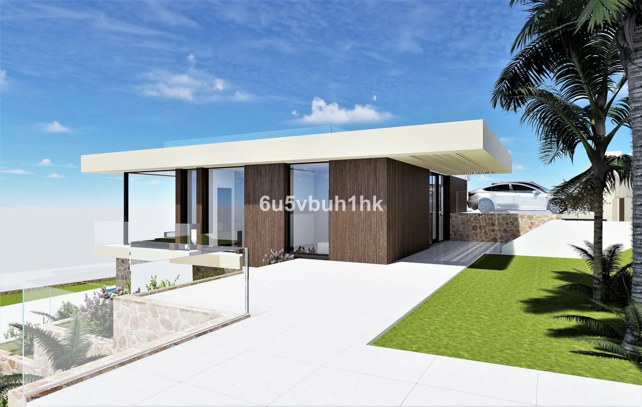 1,000 m² Plot Ready to Build – Villa with Pool, Parking & Gardens