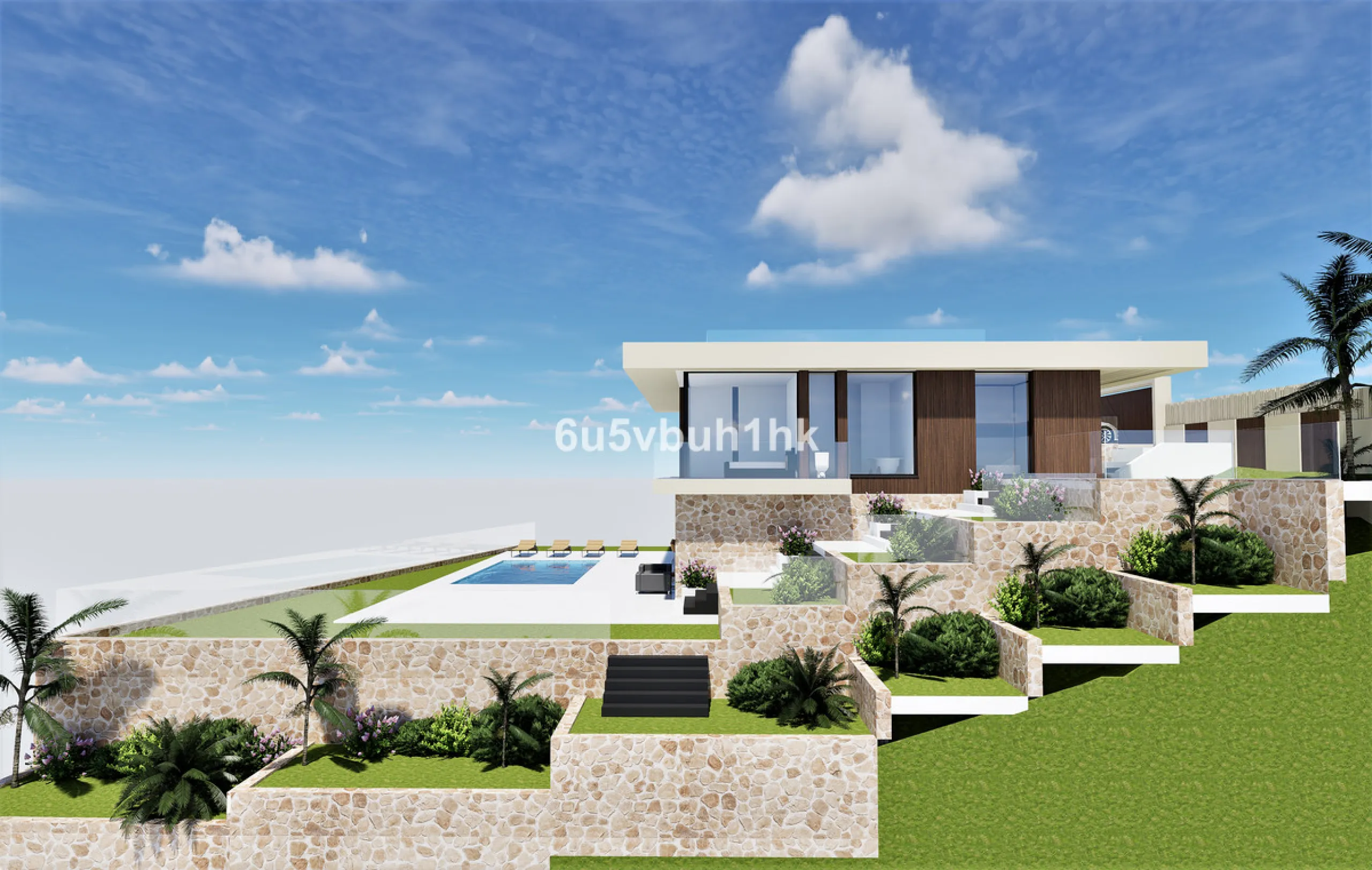 1,000 m² Plot Ready to Build – Villa with Pool, Parking & Gardens