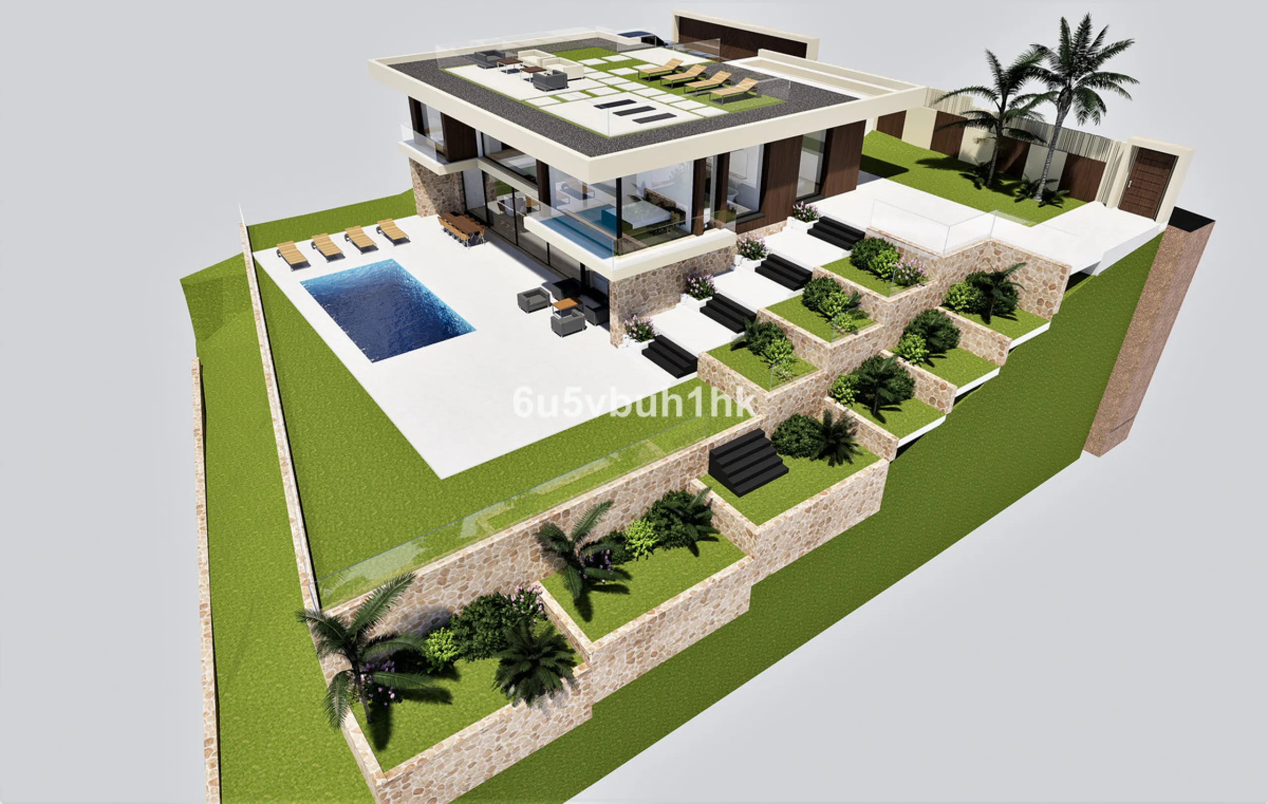 1,000 m² Plot Ready to Build – Villa with Pool, Parking & Gardens