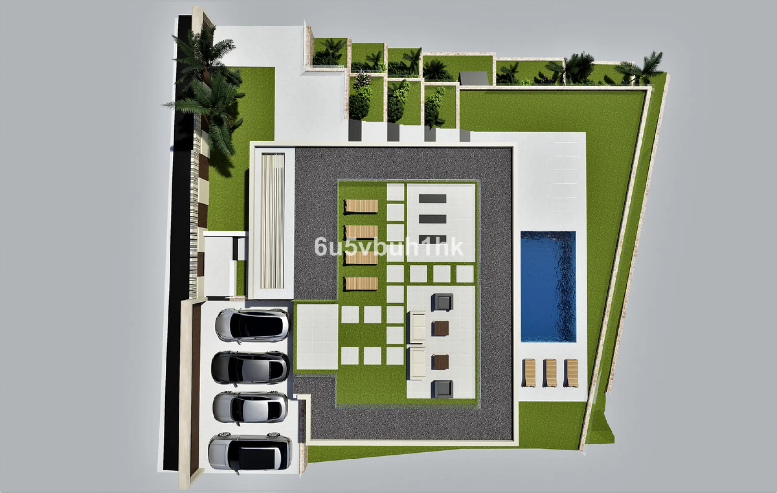 1,000 m² Plot Ready to Build – Villa with Pool, Parking & Gardens