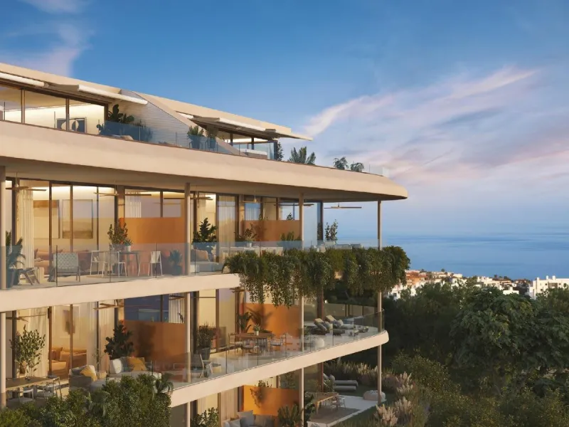 Exclusive New Build Residences in El Higuerón, Costa del Sol& & Modern Living Surrounded by Nature and Sea Views& Discover this exclusive residential development in El Higuerón, located in one of the most prestigious areas of the Costa del Sol. N