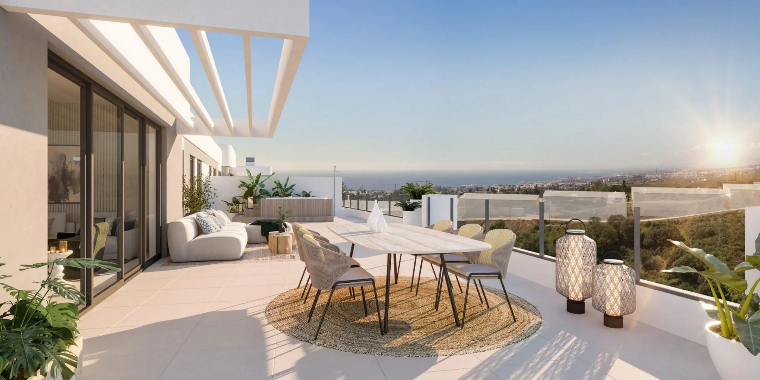 AMAZING RESIDENTIAL COMPLEX IN MARBELLA& & Modern private residential complex consisting of 57 homes, with fantastic 1, 2 and 3 bedroom flats, and incredible ground floor and penthouses with large terraces and an incredible integrated jacuzzi. Brigh