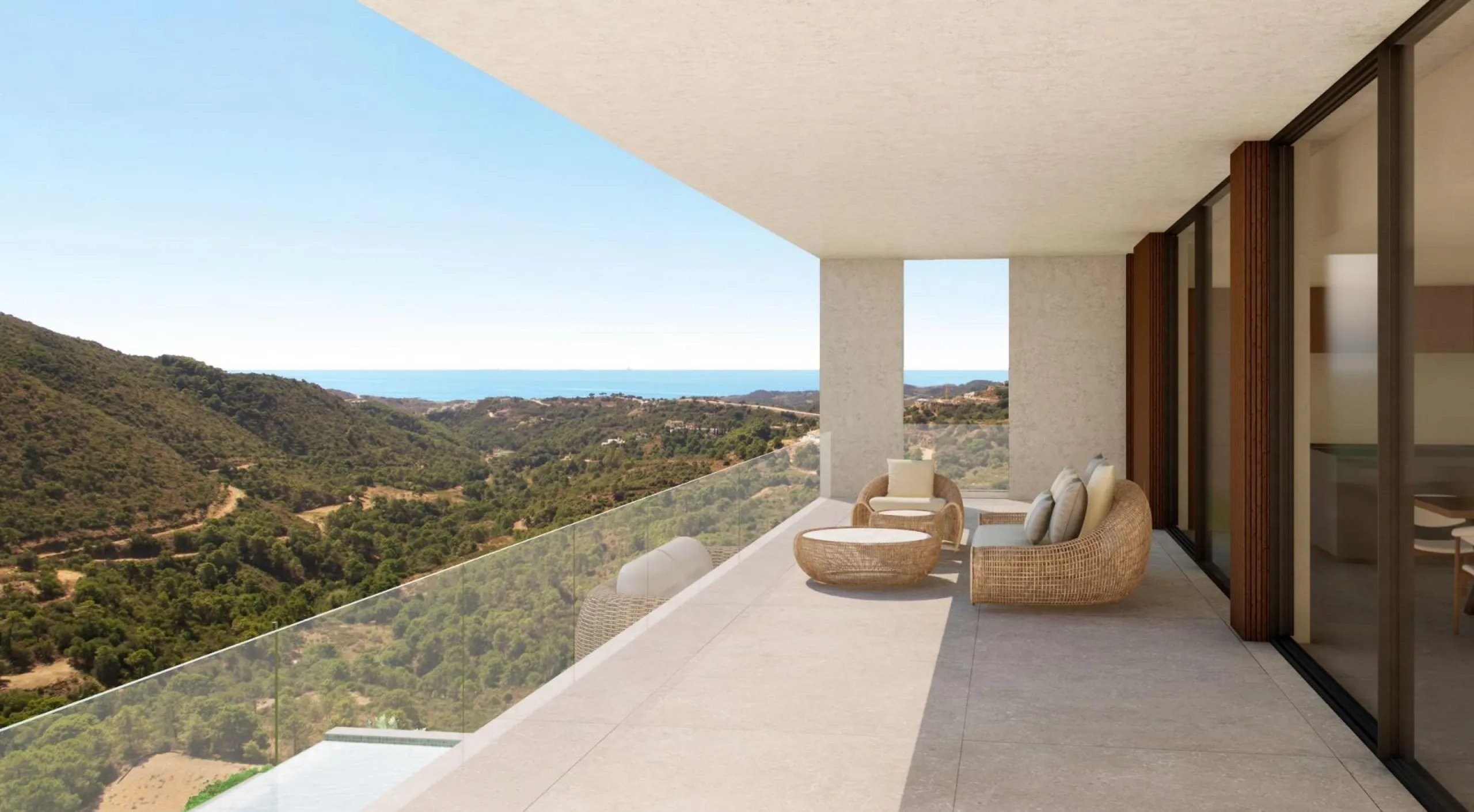 Newly built luxury villa in Monte Mayor, Benahavís: nature, privacy and sea views& & Exclusive contemporary villa in the heart of the Monte Mayor valley& This exceptional newly built villa in Monte Mayor, located in the hills of Benahavís, offers