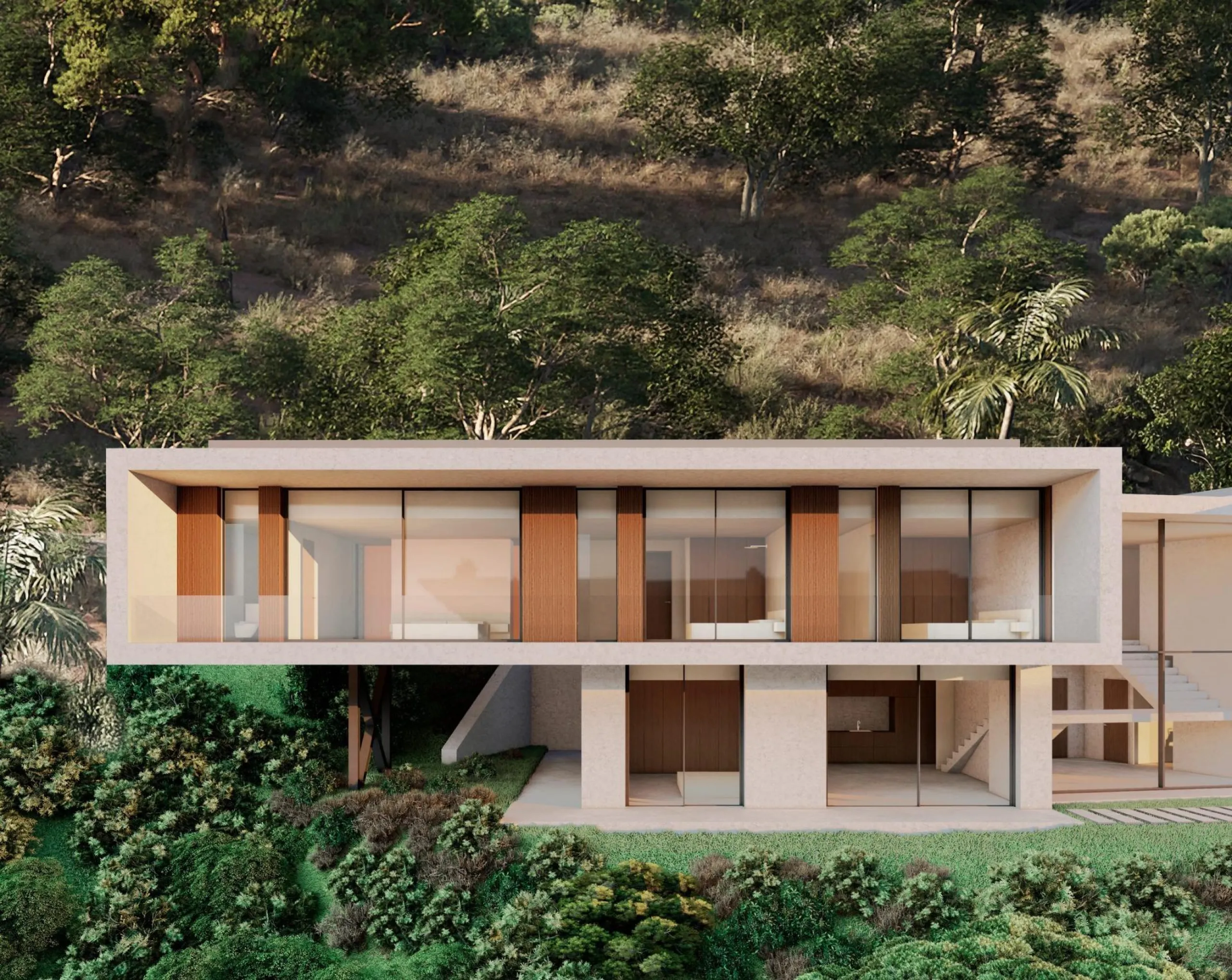 Newly built luxury villa in Monte Mayor, Benahavís: nature, privacy and sea views& & Exclusive contemporary villa in the heart of the Monte Mayor valley& This exceptional newly built villa in Monte Mayor, located in the hills of Benahavís, offers
