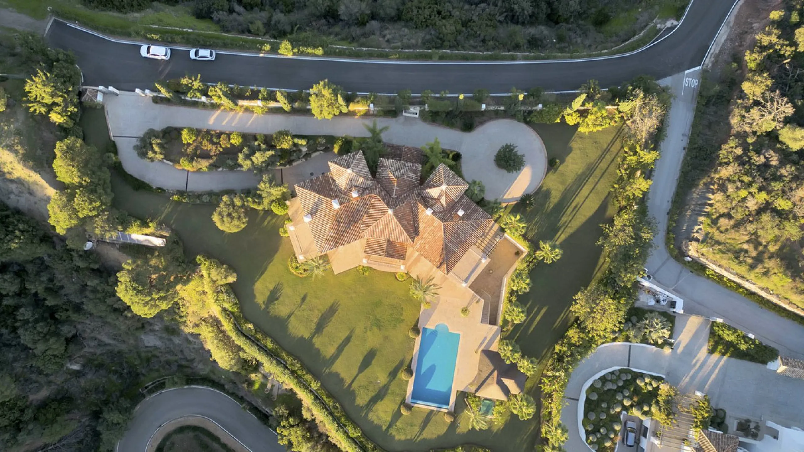 This exclusive property offers stunning views of the sea, the Spanish and African coasts and Gibraltar and is situated in a very private and protected location in the elegant and gated Marbella Club Golf Resort. Built with the highest quality; solid woode
