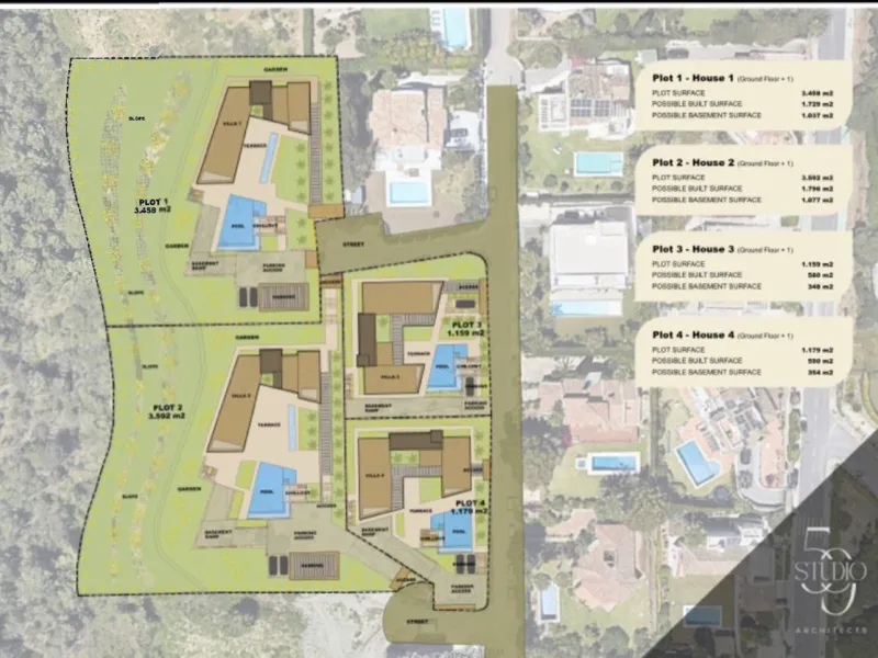 Prime Plot Only And/Or Development Opportunity – 4 Luxury Villas in Prestigious Benahavís