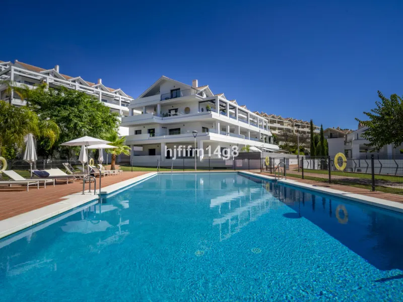 This stunning 2-bedroom duplex penthouse for sale in Ocean Hills, Estepona offers modern, luxurious living with breathtaking panoramic views of the Mediterranean Sea, the surrounding mountains, and the protected natural park that borders the community. Si