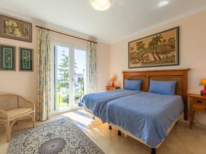 Stunning mid-floor apartment in the first line of the beach, with spectacular views of the sea, the beach, Gibraltar, and Africa, located in the exclusive Bay of Casares next to a protected historic area with an ancient Arab tower, within the prestigious 