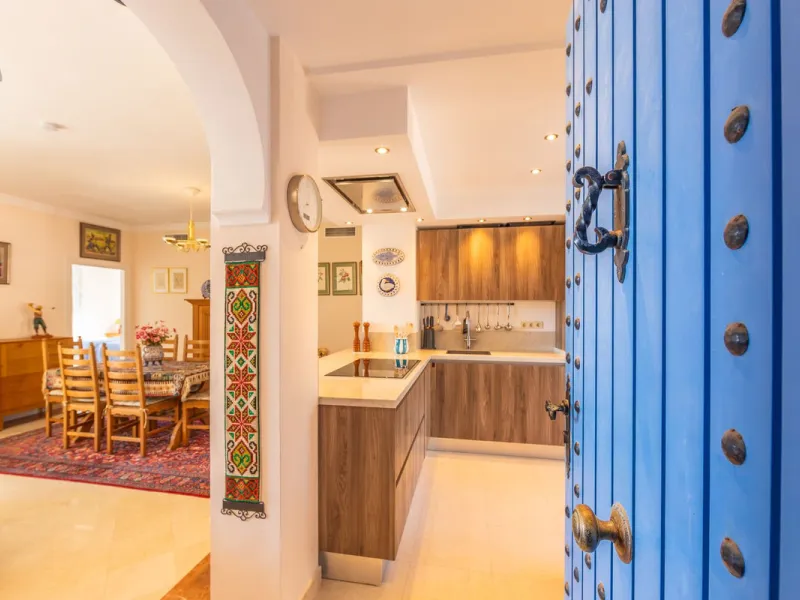 Stunning mid-floor apartment in the first line of the beach, with spectacular views of the sea, the beach, Gibraltar, and Africa, located in the exclusive Bay of Casares next to a protected historic area with an ancient Arab tower, within the prestigious 