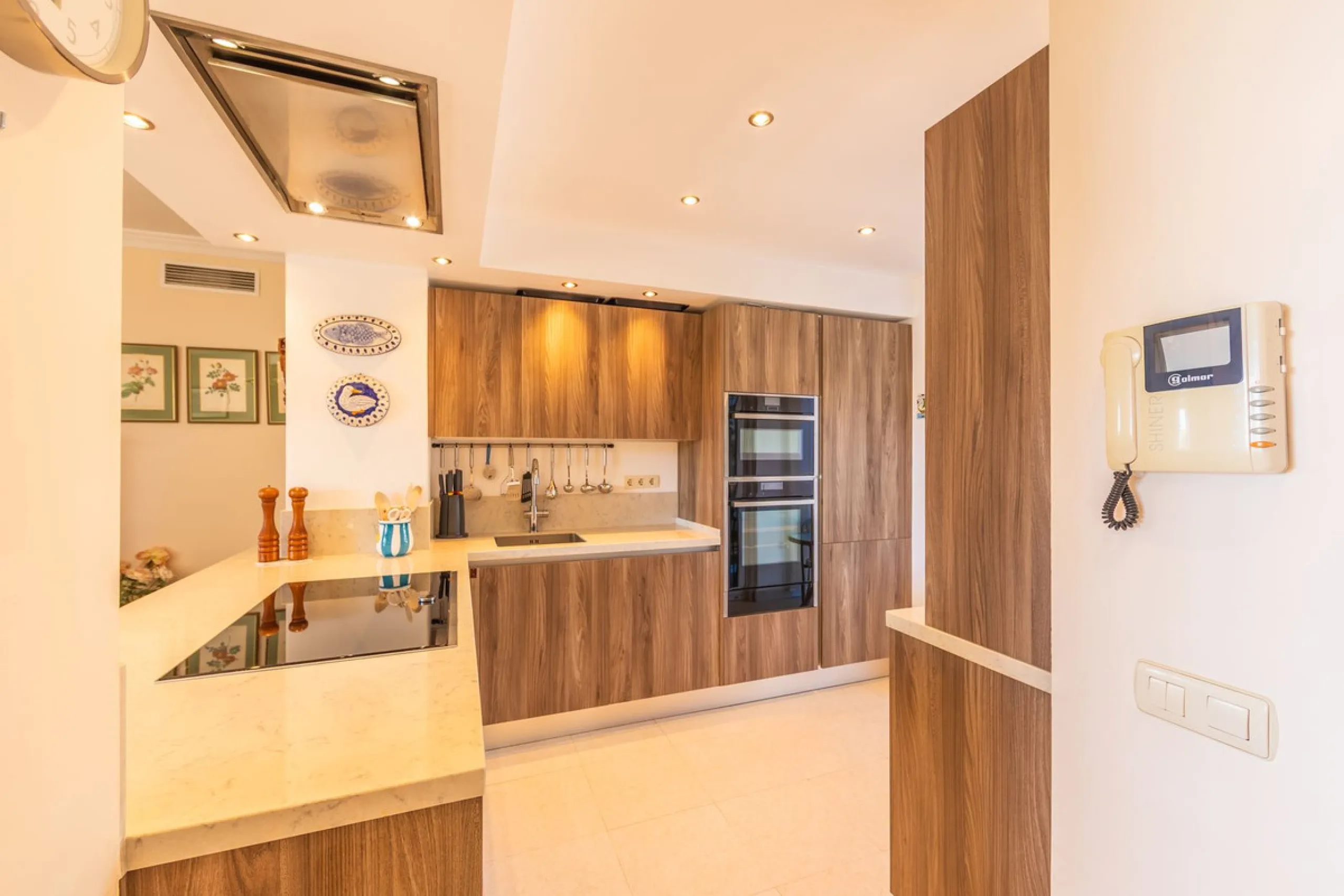 Stunning mid-floor apartment in the first line of the beach, with spectacular views of the sea, the beach, Gibraltar, and Africa, located in the exclusive Bay of Casares next to a protected historic area with an ancient Arab tower, within the prestigious 