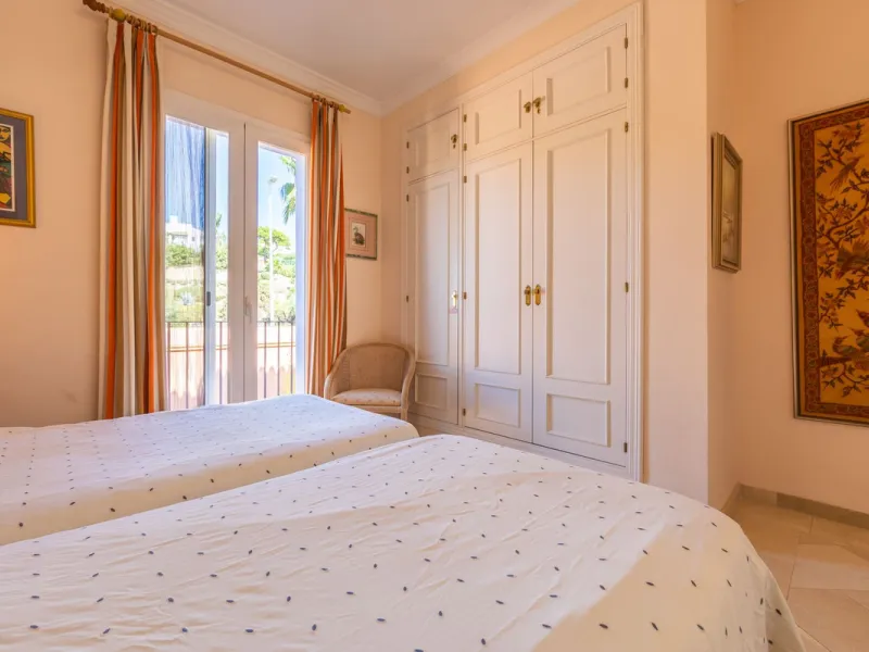 Stunning mid-floor apartment in the first line of the beach, with spectacular views of the sea, the beach, Gibraltar, and Africa, located in the exclusive Bay of Casares next to a protected historic area with an ancient Arab tower, within the prestigious 