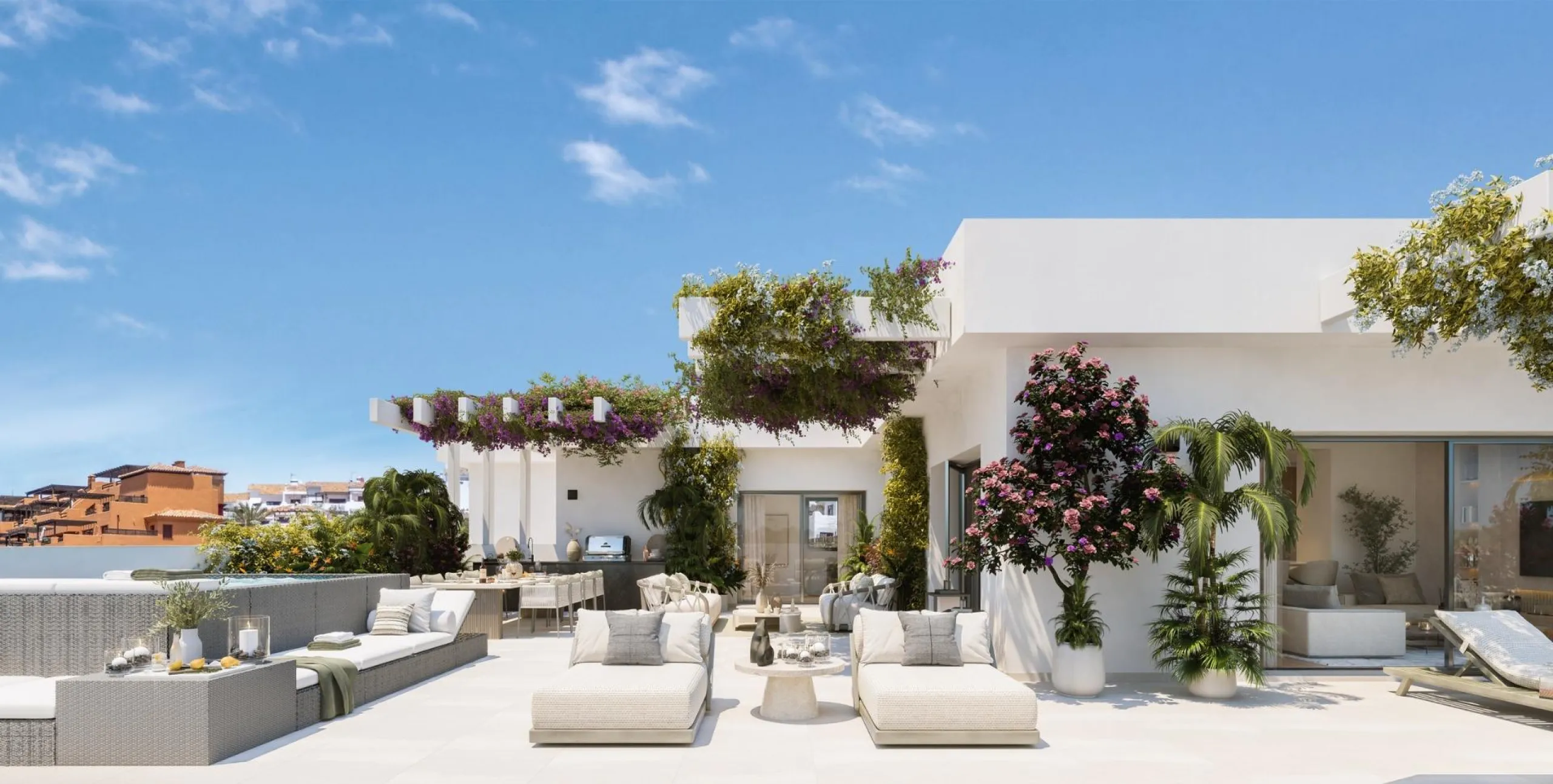 Luxury Golf Resort Living in Casares, Costa del Sol& & Experience an exceptional lifestyle at this exclusive residential resort located on the front line of Casares Costa Golf, a serene oasis with only 74 apartments and 17 penthouses. With 2 and 3-b