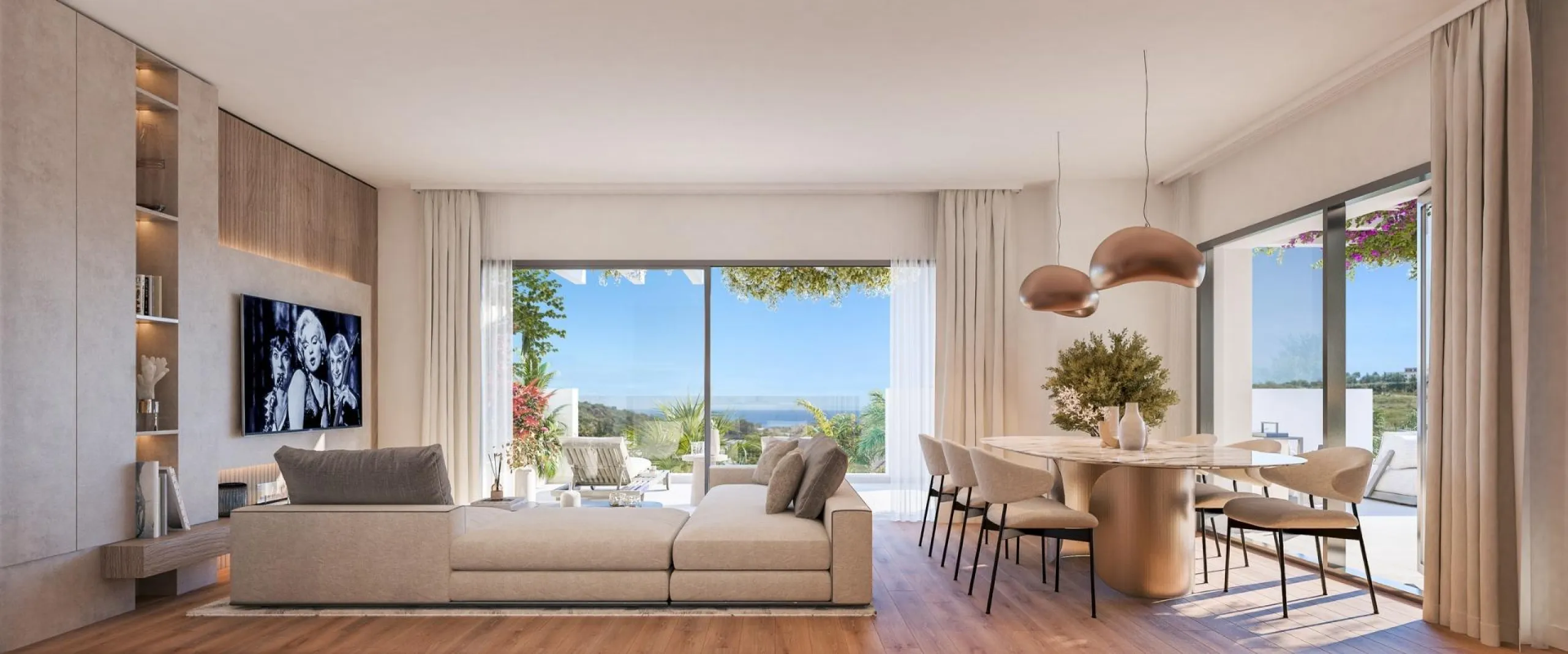 Luxury Golf Resort Living in Casares, Costa del Sol& & Experience an exceptional lifestyle at this exclusive residential resort located on the front line of Casares Costa Golf, a serene oasis with only 74 apartments and 17 penthouses. With 2 and 3-b