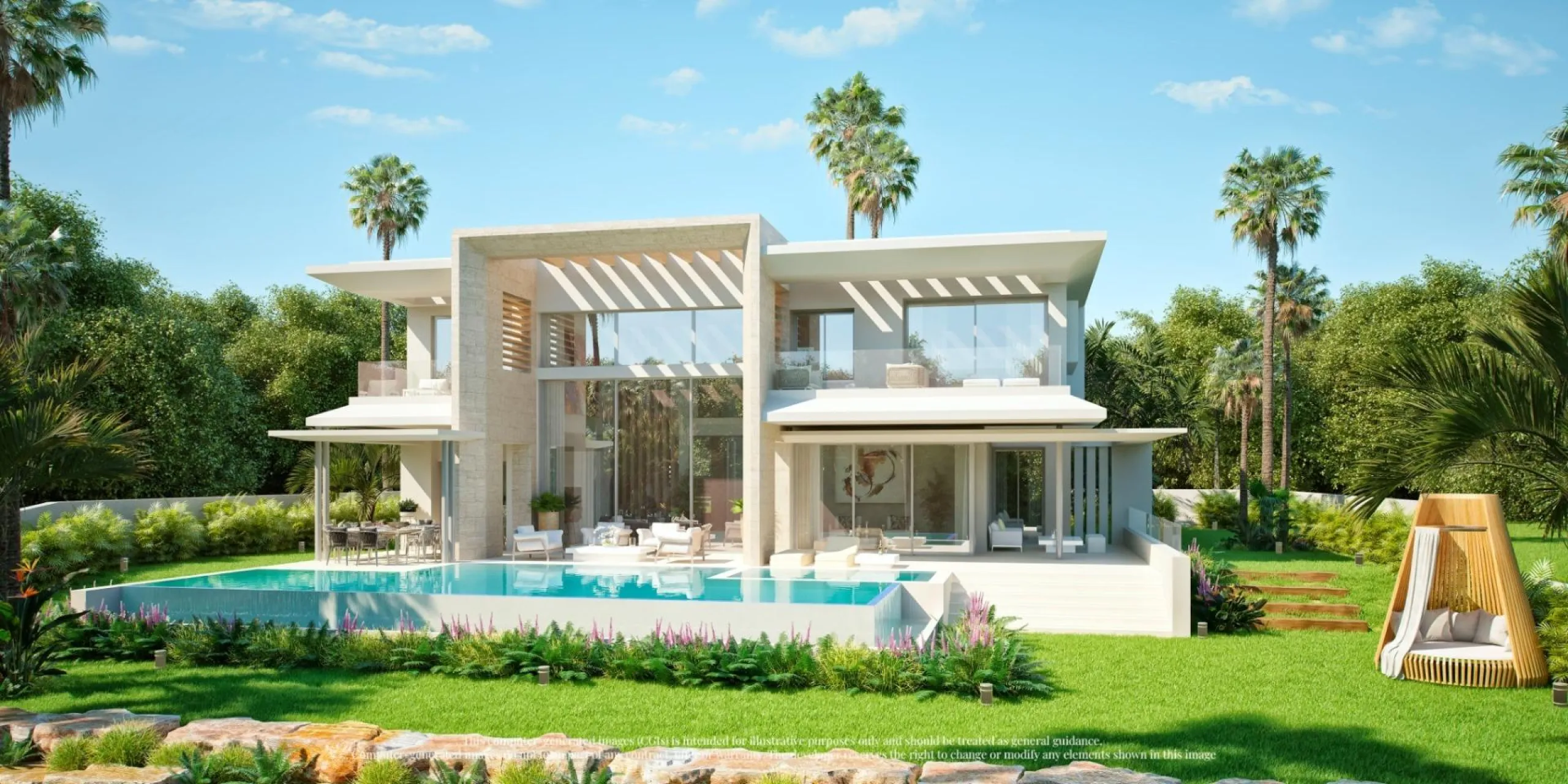 STUNNING LUXURY VILLAS IN PALO ALTO& & Impressive luxury villas. Four different designs so you can choose the one that best suits your needs and your dream life. Villas with 4 and 5 bedrooms. With private salt water infinity pool, double parking spa