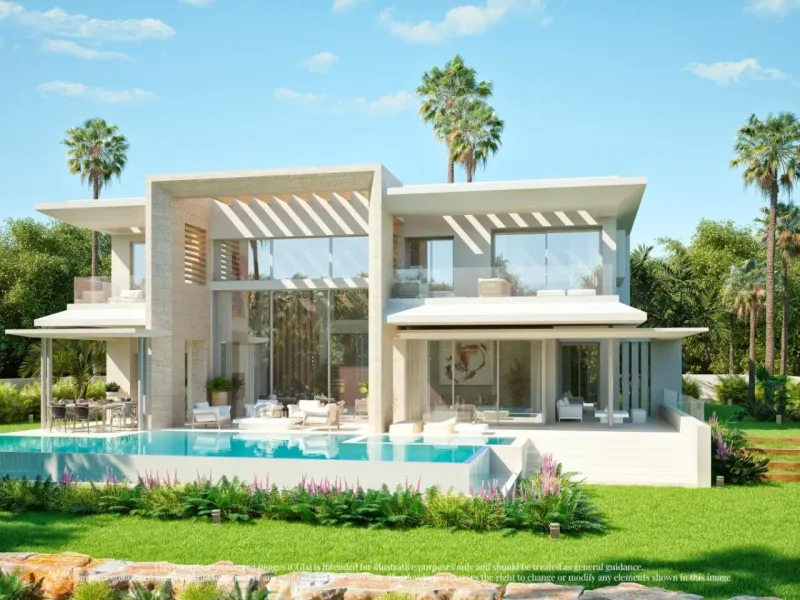 STUNNING LUXURY VILLAS IN PALO ALTO& & Impressive luxury villas. Four different designs so you can choose the one that best suits your needs and your dream life. Villas with 4 and 5 bedrooms. With private salt water infinity pool, double parking spa