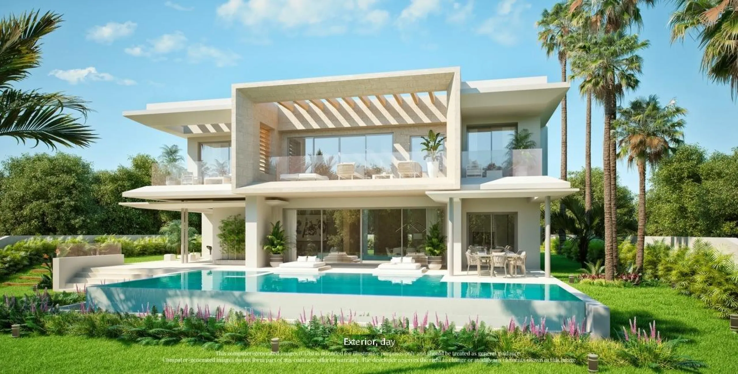 STUNNING LUXURY VILLAS IN PALO ALTO& & Impressive luxury villas. Four different designs so you can choose the one that best suits your needs and your dream life. Villas with 4 and 5 bedrooms. With private salt water infinity pool, double parking spa