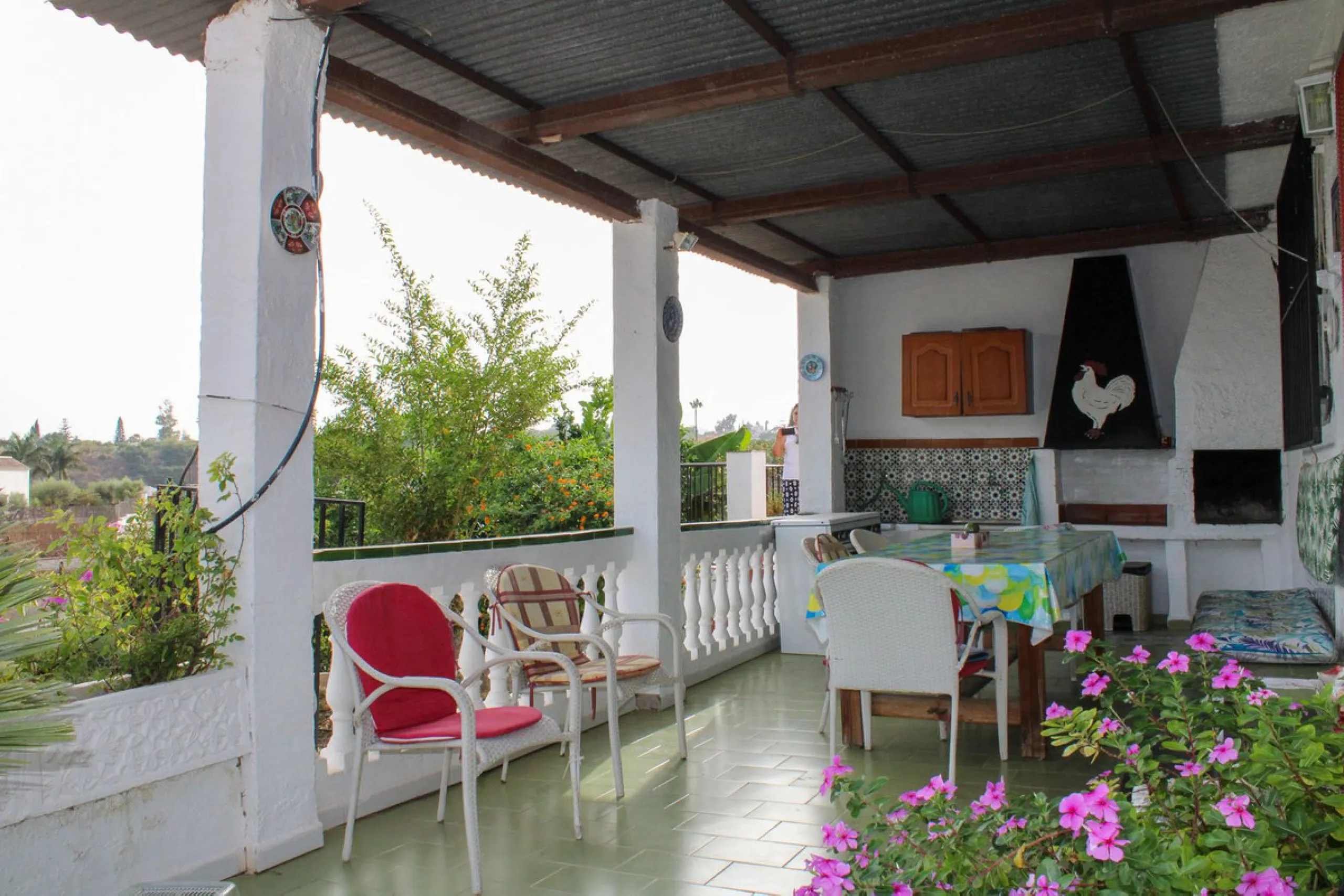 Villa with garden, private pool and three large terraces with sea views.
