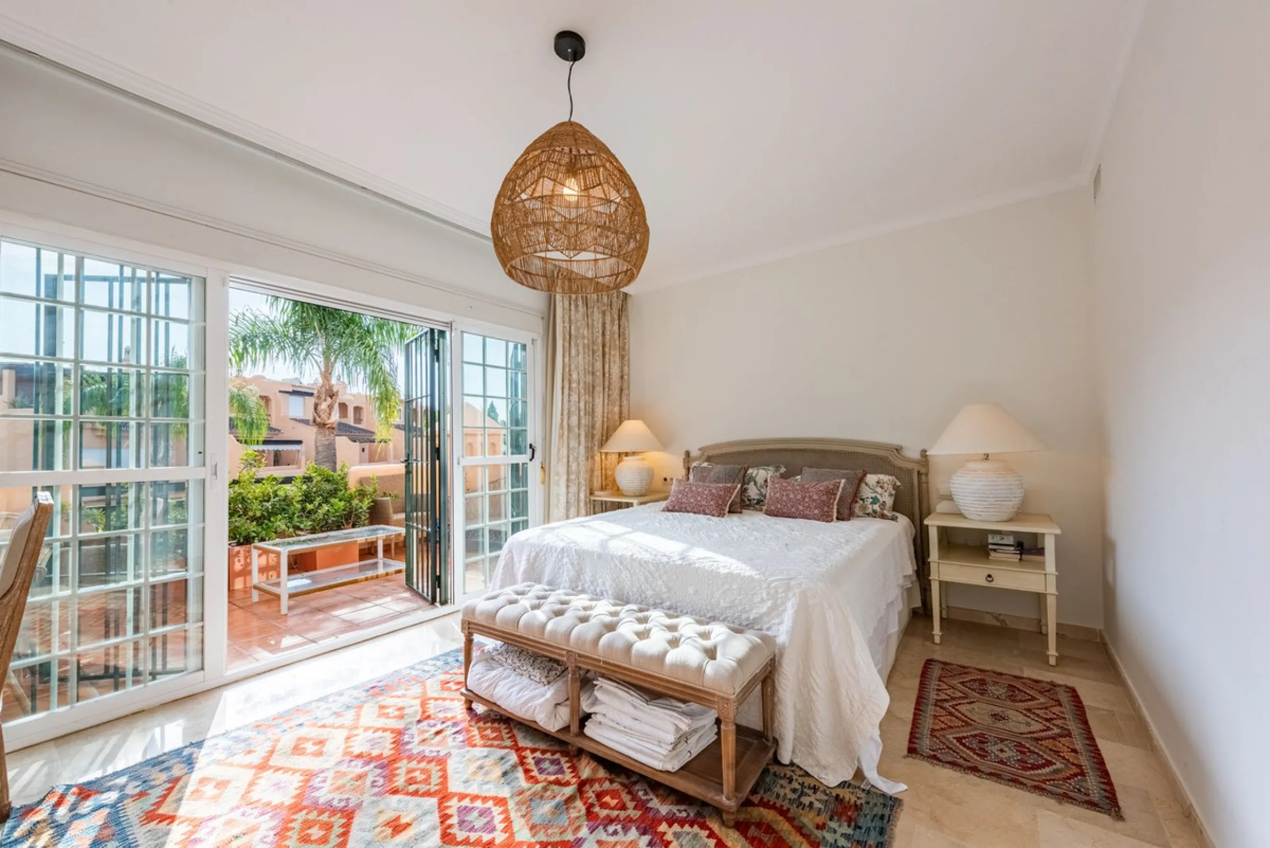Located within the secure gated community of Oasis de Nagüeles, this beautifully presented semi-detached home offers the perfect blend of comfort, style, and convenience. With three bedrooms, generous living spaces, and a prime location in one of Marbella